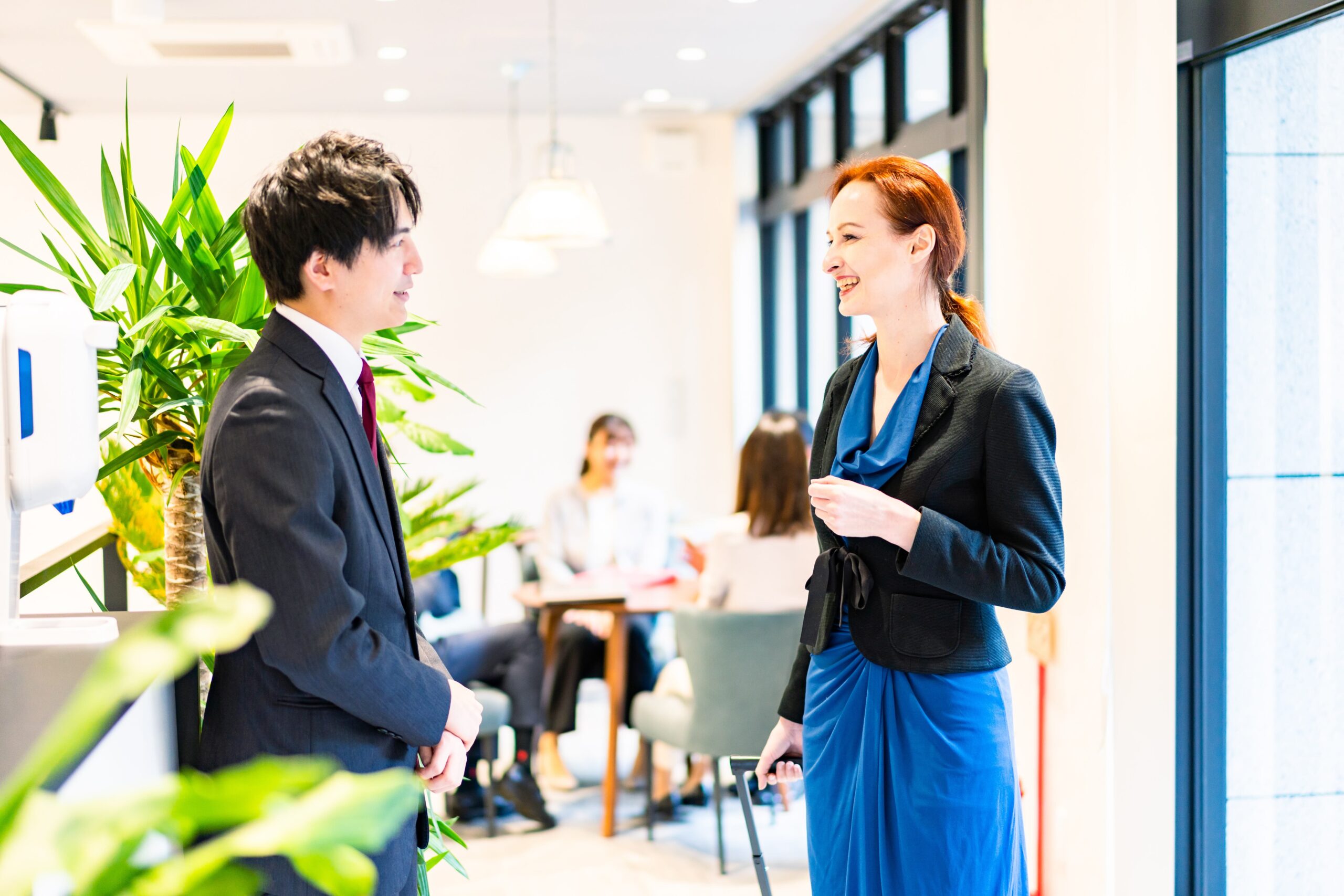 世界中からのお客様に対応